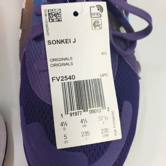Sz 5 Youth Adidas Sonkei J FV2540 Kids Unisex Running Multicolor Sneakers shoes - Picture 11 of 11